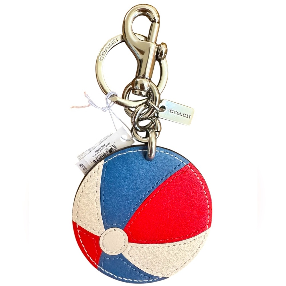 Coach Beachball Bag Charm Key Ring Bag Accessory NWT
